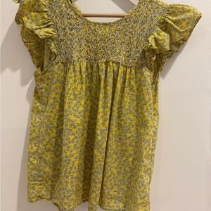 J. Crew Yellow Floral Dress